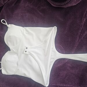 White One-Piece Swimsuit